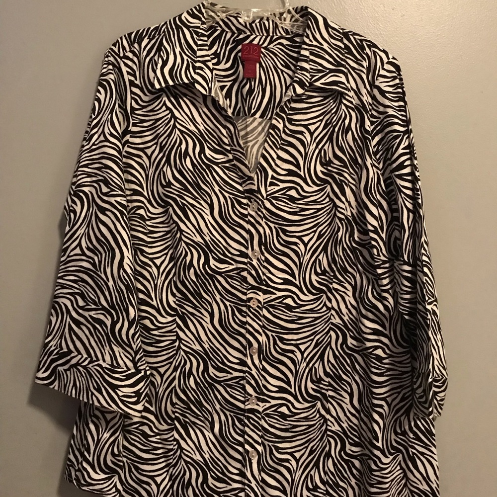 212 Collection Button Down Blouse - image 2